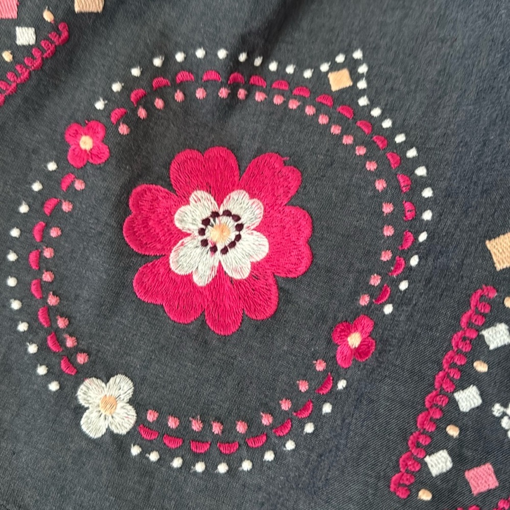 NWT Gymboree Girls Sleeveless Cotton Dress with Embroidered Flowers Size 6 - Picture 4 of 10